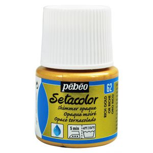 Farba do tkanin Pebeo Setacolor 45ml, Złota/62 Rich Gold